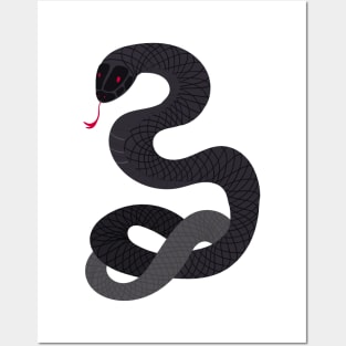 Black snake Posters and Art